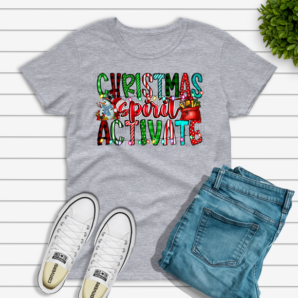 Christmas Spirit Activate Shirt