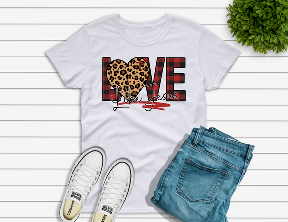Love Like Jesus Heart Shirt